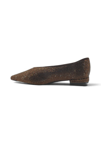 CRISTIN Ballerine Donna Marrone Strass BELLAS1 MAR-AI27