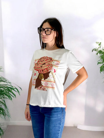 T-Shirt Volto Donna ROSA