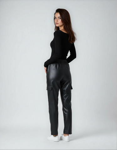 Pantalone Cargo Ecopelle GRAZIA