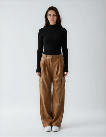 Pantalone Cargo Ecopelle GRAZIA