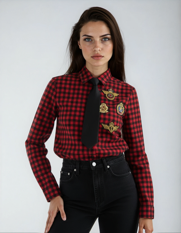 Camicia Quadri Cravatta ATENE