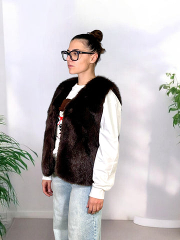 Gilet ecopelliccia VIOLETTA