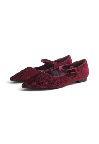 CRISTIN Ballerine Donna Bordeaux LEA8 BOR-AI27