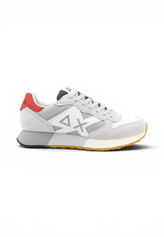 SUN68 Sneakers Uomo Grigio Bianco Rosso Z36116-PE26-0106