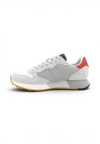 SUN68 Sneakers Uomo Grigio Bianco Rosso Z36116-PE26-0106