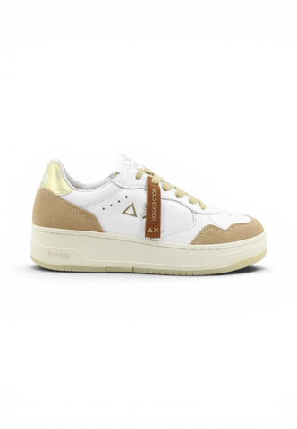 SUN68 Sneakers Donna Bianco Marrone Oro Z36253-PE26-0116