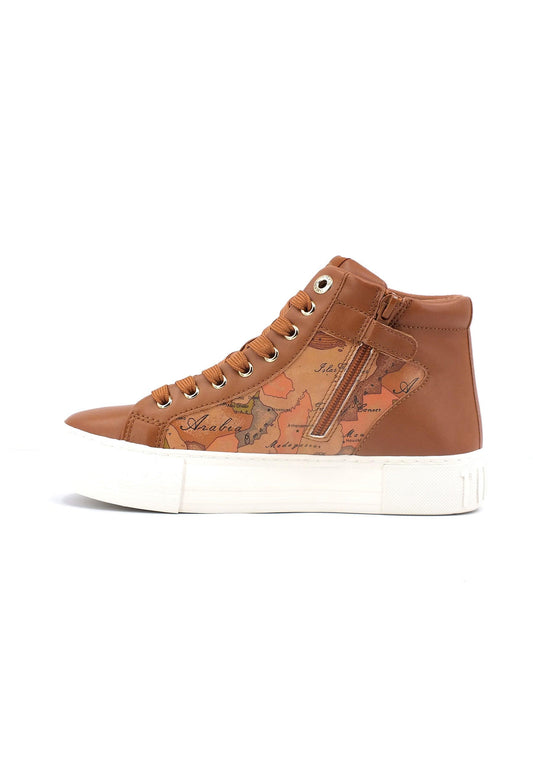 ALVIERO MARTINI 1° CLASSE Sneaker Hi Donna Beige Geo N1667-0193 - Sandrini Calzature e Abbigliamento