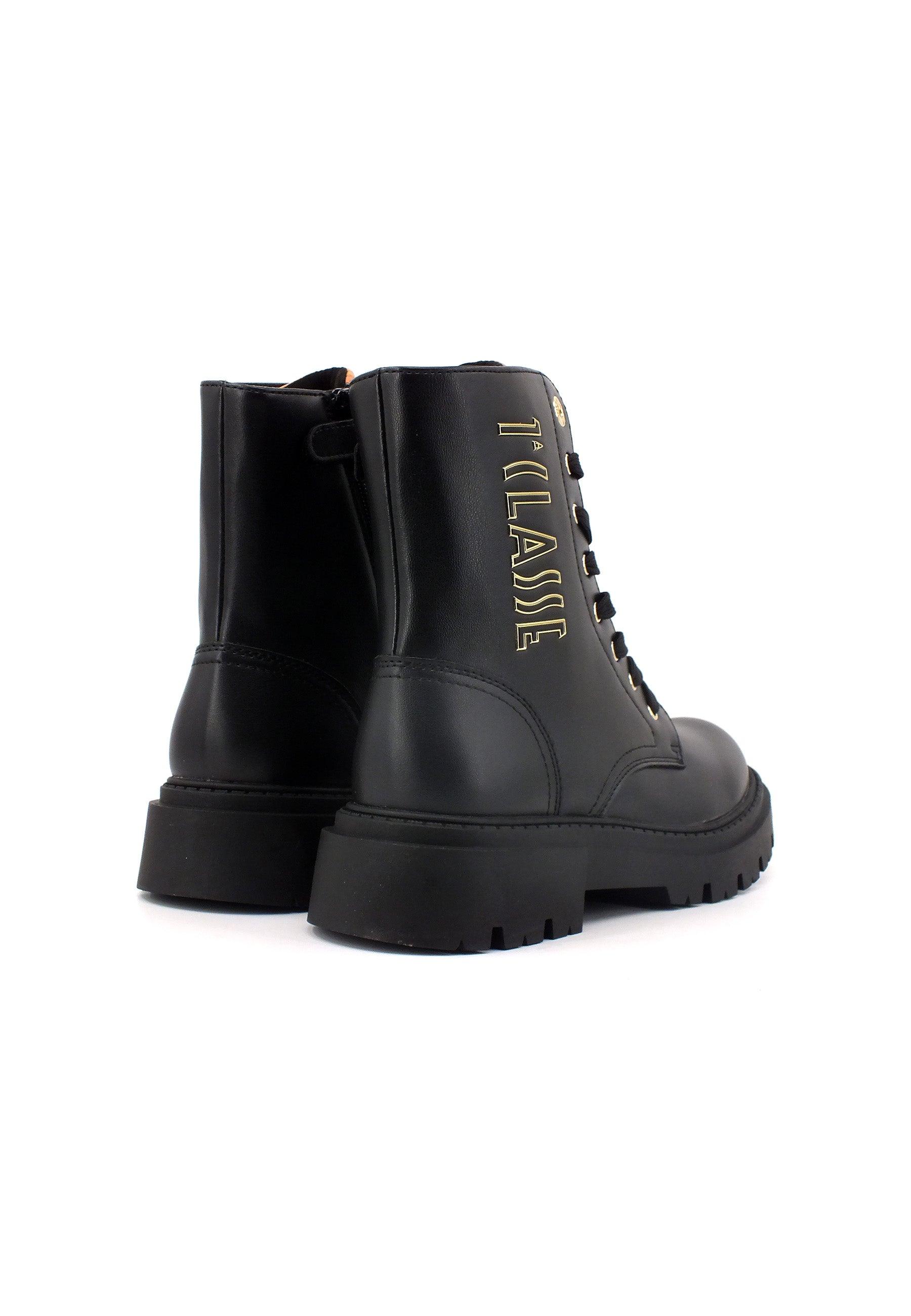 ALVIERO MARTINI 1° CLASSE Stivaletto Anfibio Donna Black Geo Beige N1699-0193 - Sandrini Calzature e Abbigliamento