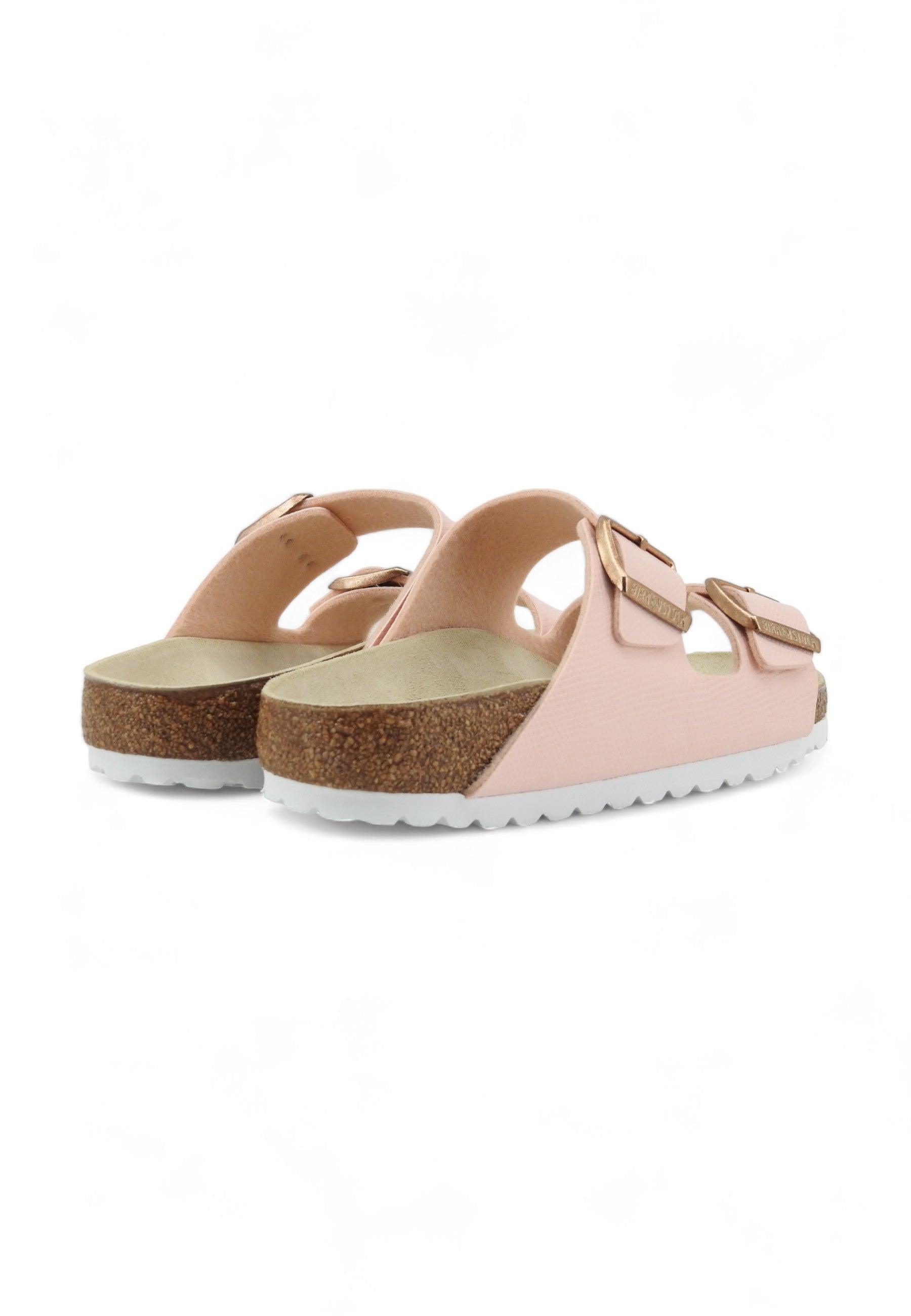 BIRKENSTOCK Arizona Ciabatta Donna Shiny Lizard Light Rose 1026448 - Sandrini Calzature e Abbigliamento