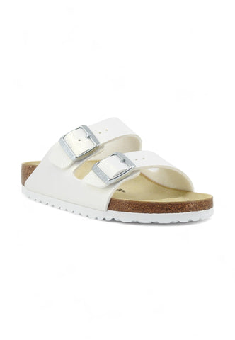 BIRKENSTOCK Arizona Ciabatta Donna Shiny Lizard White 1026500 - Sandrini Calzature e Abbigliamento