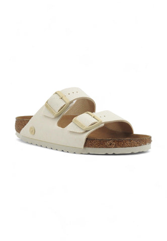 BIRKENSTOCK Arizona Ciabatta Donna Vegan Canvas Eggshell 1022679 - Sandrini Calzature e Abbigliamento