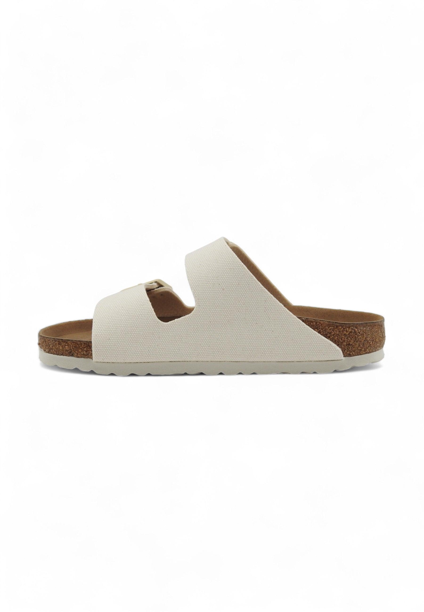 BIRKENSTOCK Arizona Ciabatta Donna Vegan Canvas Eggshell 1022679 - Sandrini Calzature e Abbigliamento