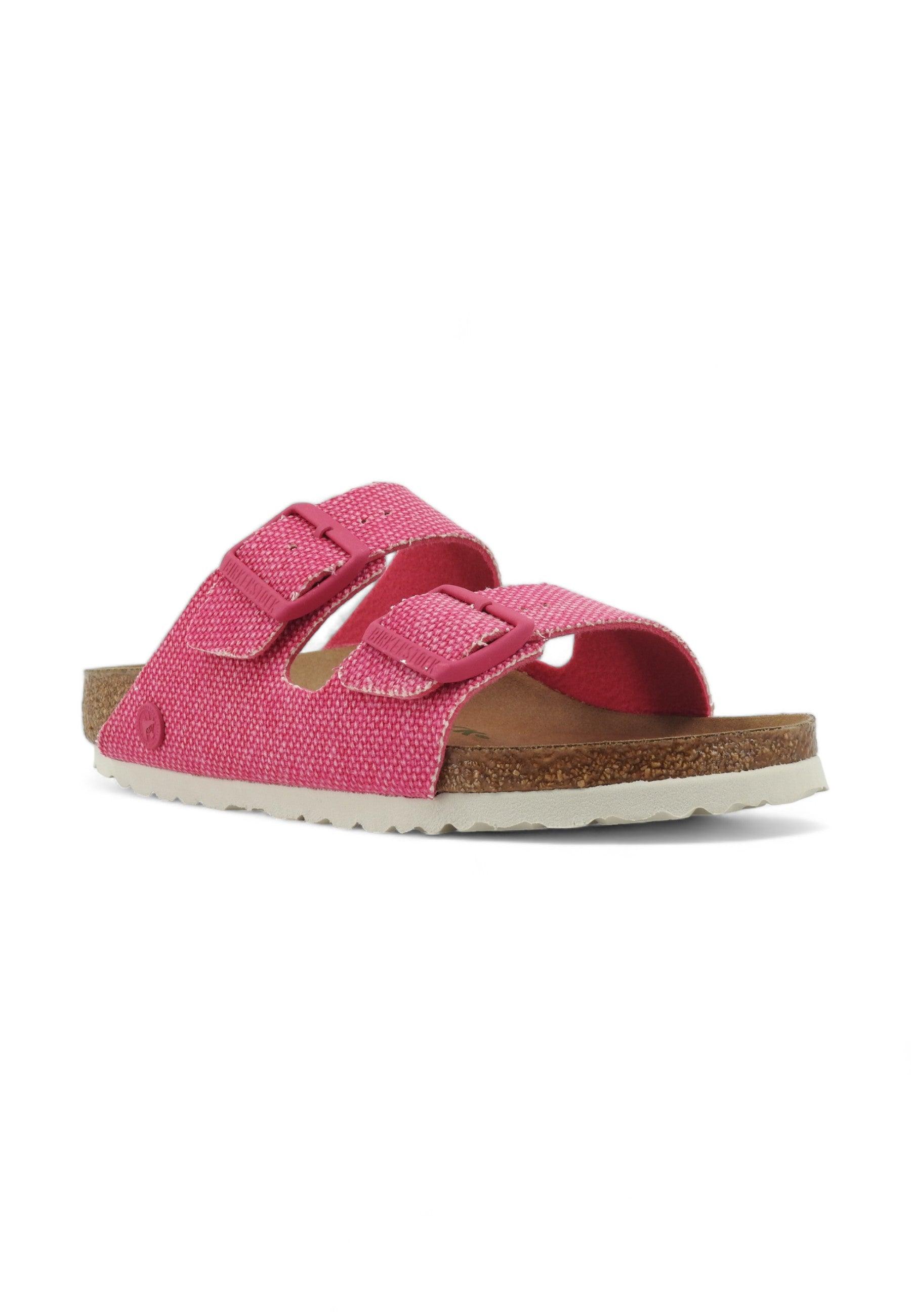 BIRKENSTOCK Arizona Ciabatta Donna Vegan Canvas Fuchsia Tulip 1026723 - Sandrini Calzature e Abbigliamento