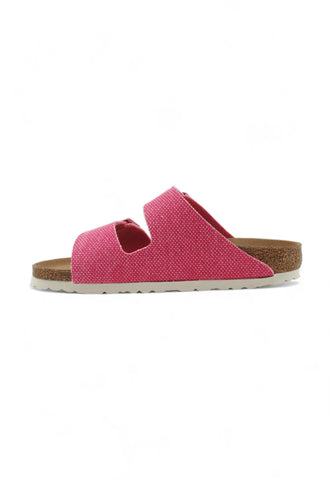 BIRKENSTOCK Arizona Ciabatta Donna Vegan Canvas Fuchsia Tulip 1026723 - Sandrini Calzature e Abbigliamento