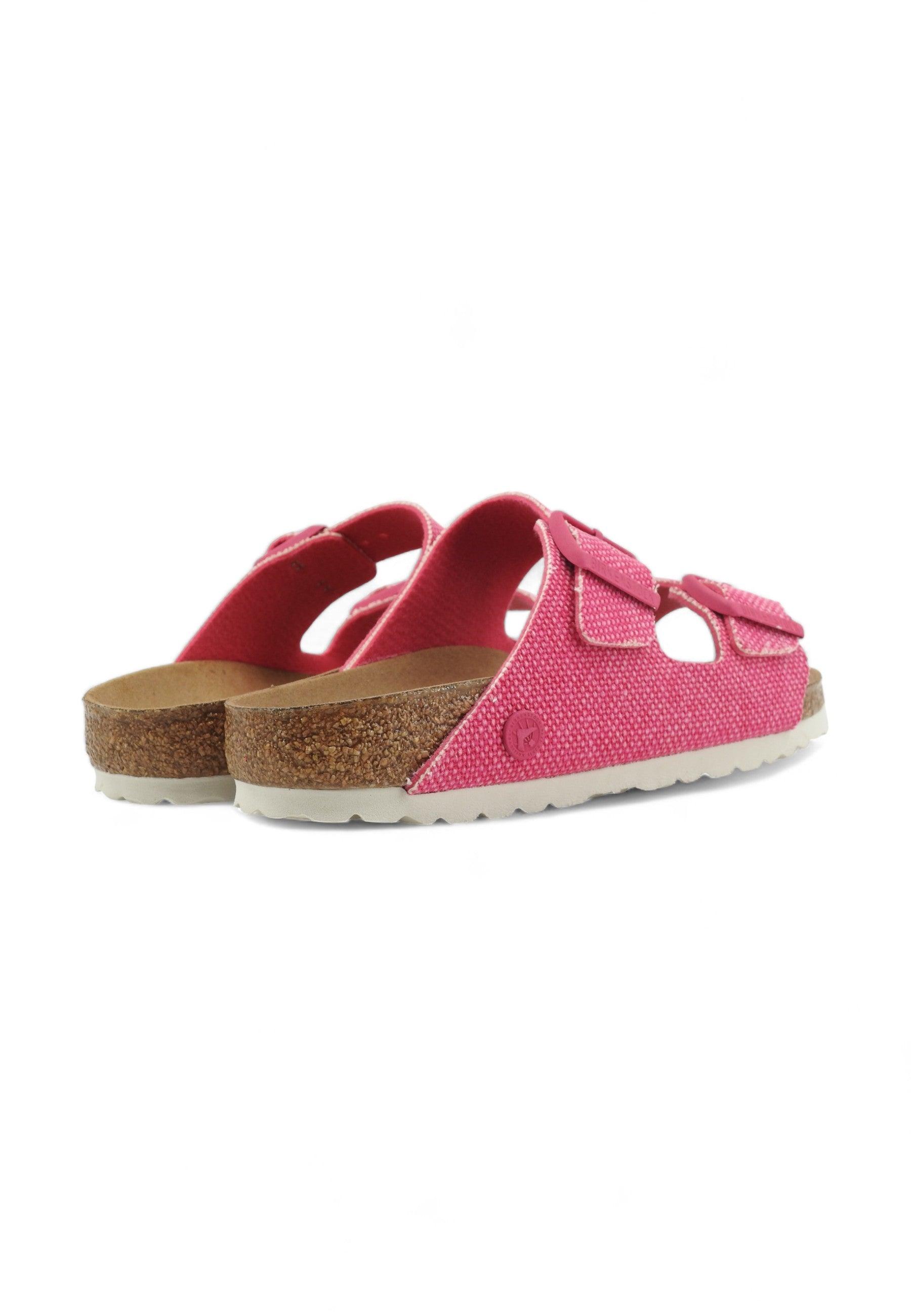 BIRKENSTOCK Arizona Ciabatta Donna Vegan Canvas Fuchsia Tulip 1026723 - Sandrini Calzature e Abbigliamento