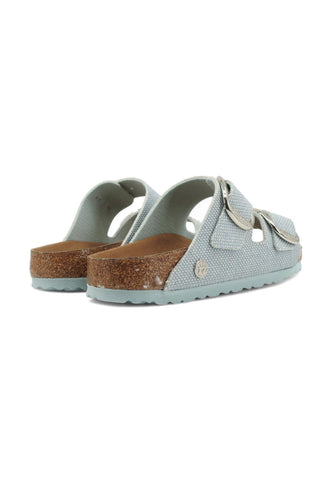 BIRKENSTOCK Arizona Ciabatta Donna Vegan Canvas Surf Green 1026724 - Sandrini Calzature e Abbigliamento