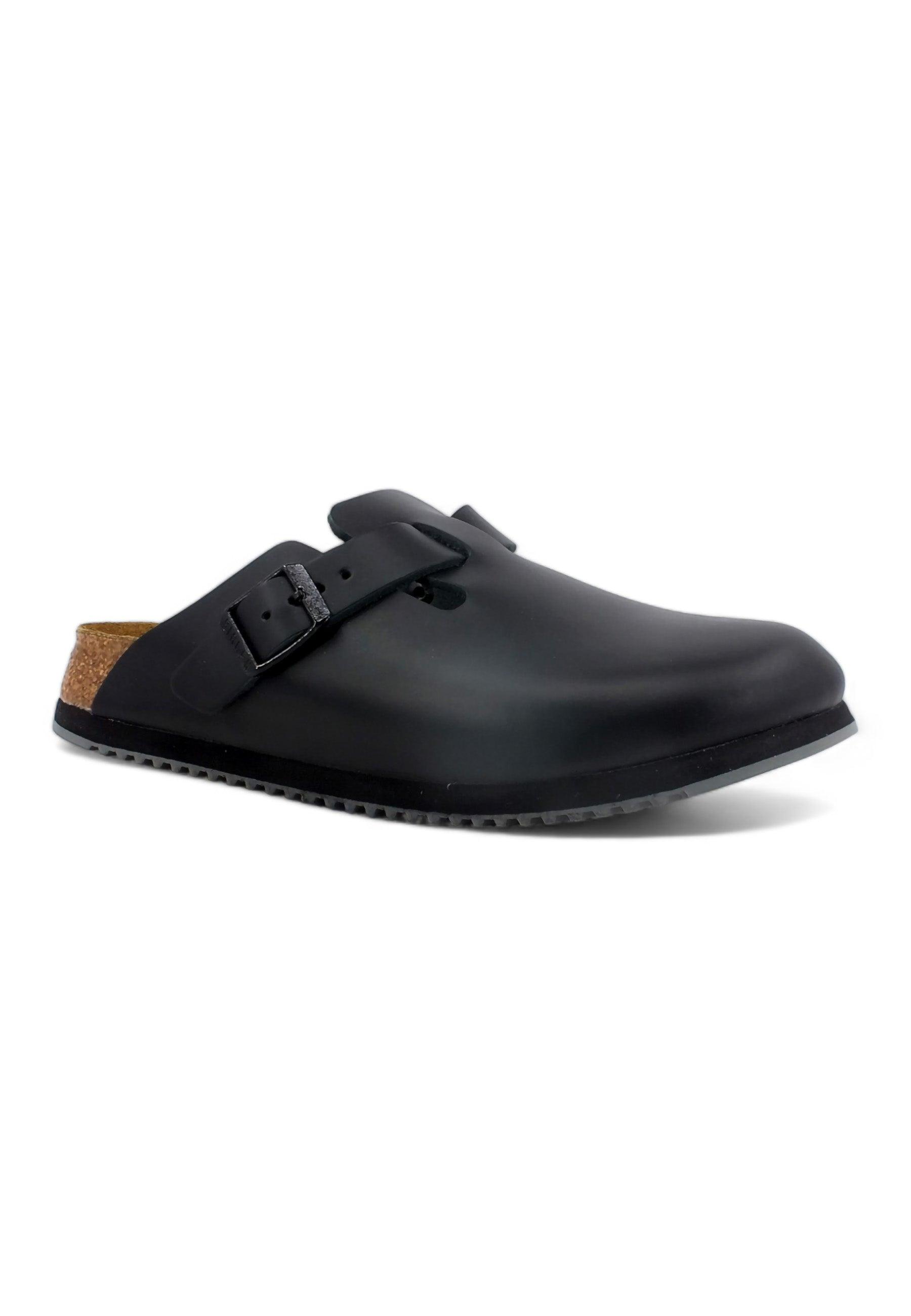 BIRKENSTOCK Boston Ciabatta Uomo Black 060196U - Sandrini Calzature e Abbigliamento