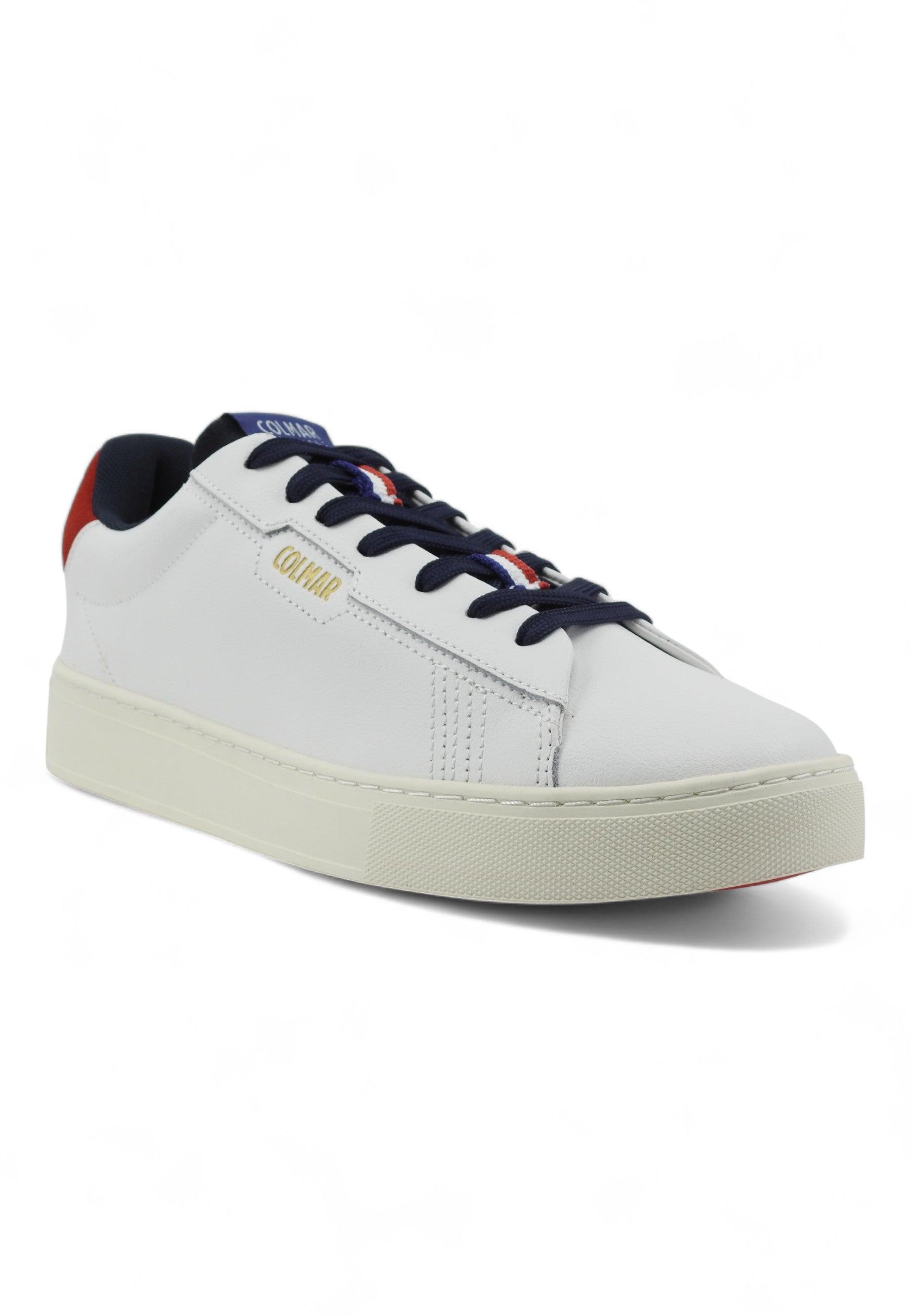 COLMAR Sneaker Uomo White Navy Red BATES GRADE - Sandrini Calzature e Abbigliamento