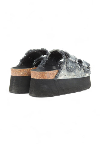 COLORS OF CALIFORNIA Ciabatta Platform Donna Jeans Black HC.BES41 - Sandrini Calzature e Abbigliamento