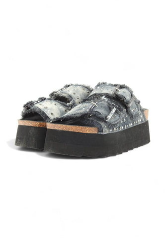 COLORS OF CALIFORNIA Ciabatta Platform Donna Jeans Black HC.BES41 - Sandrini Calzature e Abbigliamento