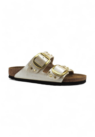 CUSTOM / BIRKENSTOCK Ciabatta Borchie Ape Graceful Pearl White 1020021 - Sandrini Calzature e Abbigliamento