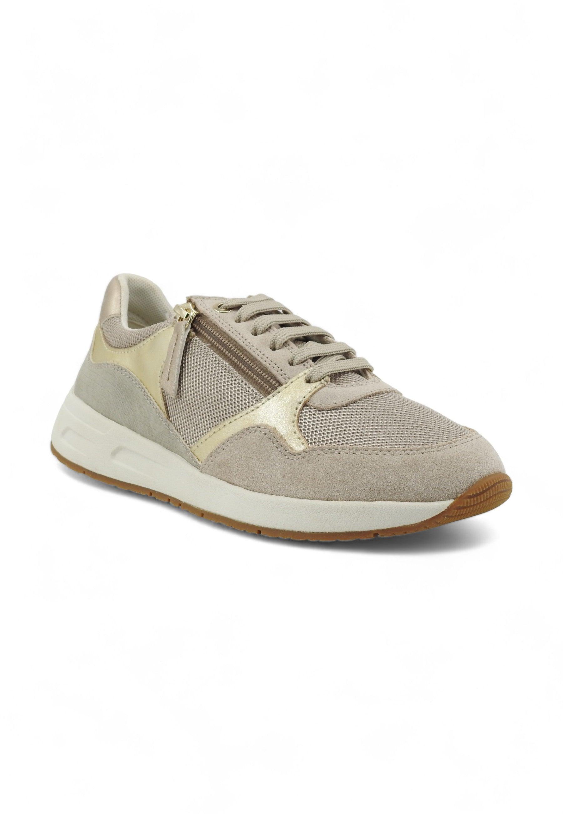 GEOX Bulmya Sneaker Donna Light Taupe Beige D36NQB01122C6738 - Sandrini Calzature e Abbigliamento