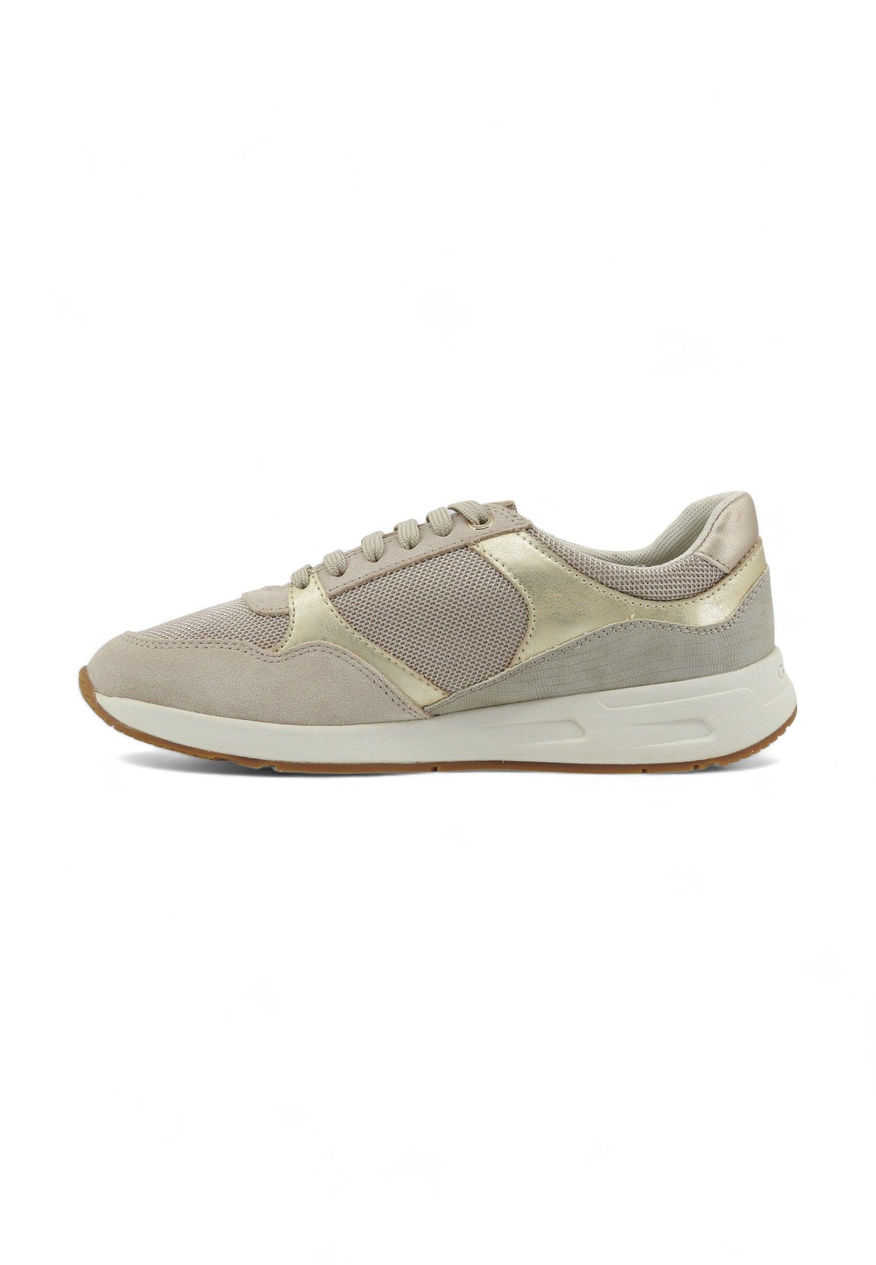 GEOX Bulmya Sneaker Donna Light Taupe Beige D36NQB01122C6738 - Sandrini Calzature e Abbigliamento