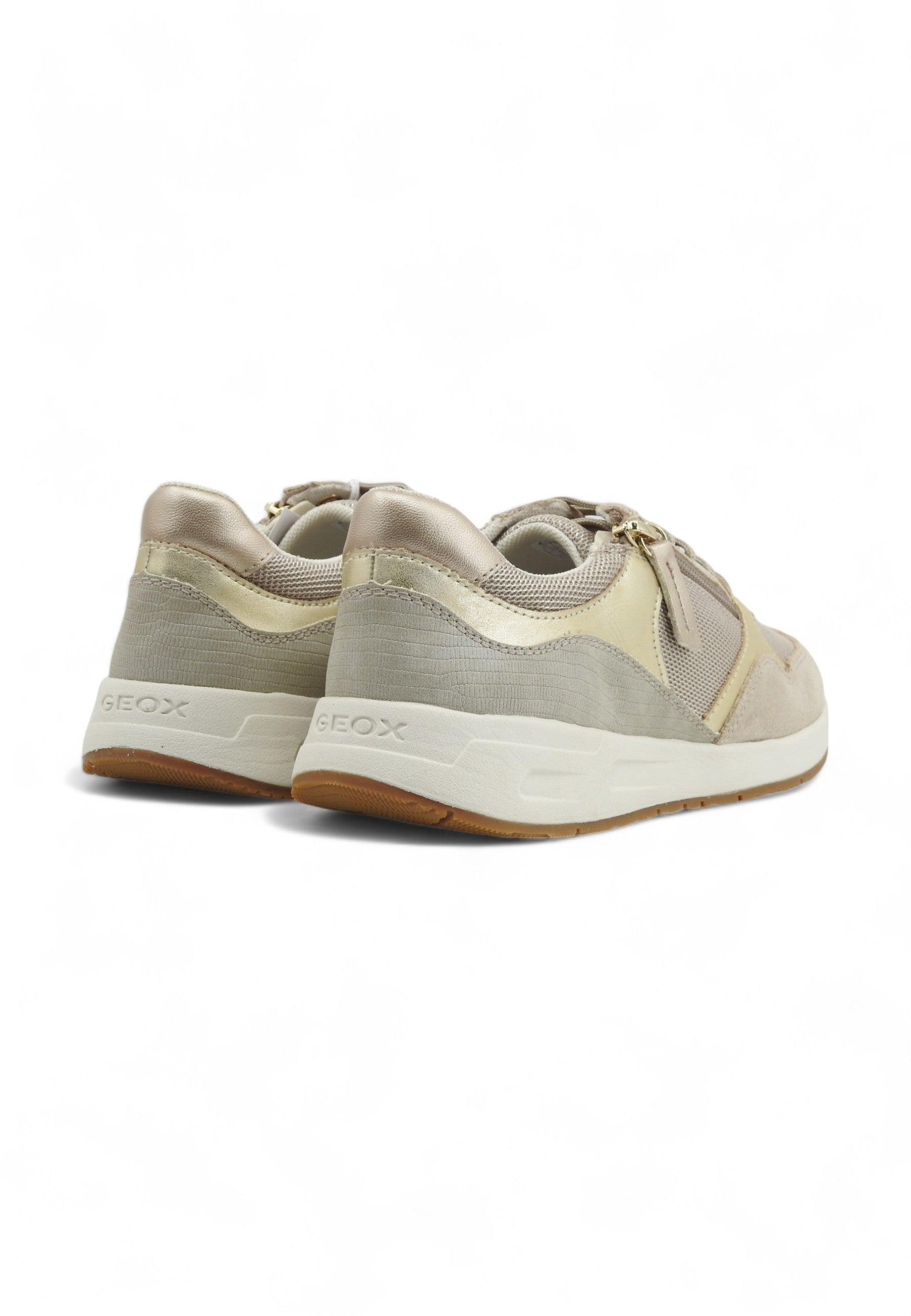 GEOX Bulmya Sneaker Donna Light Taupe Beige D36NQB01122C6738 - Sandrini Calzature e Abbigliamento