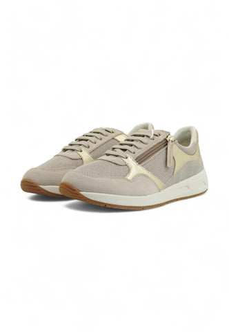 GEOX Bulmya Sneaker Donna Light Taupe Beige D36NQB01122C6738 - Sandrini Calzature e Abbigliamento