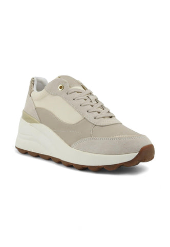 GEOX Spherica Sneaker Donna Light Sand Beige D45WAA05422C5322 - Sandrini Calzature e Abbigliamento