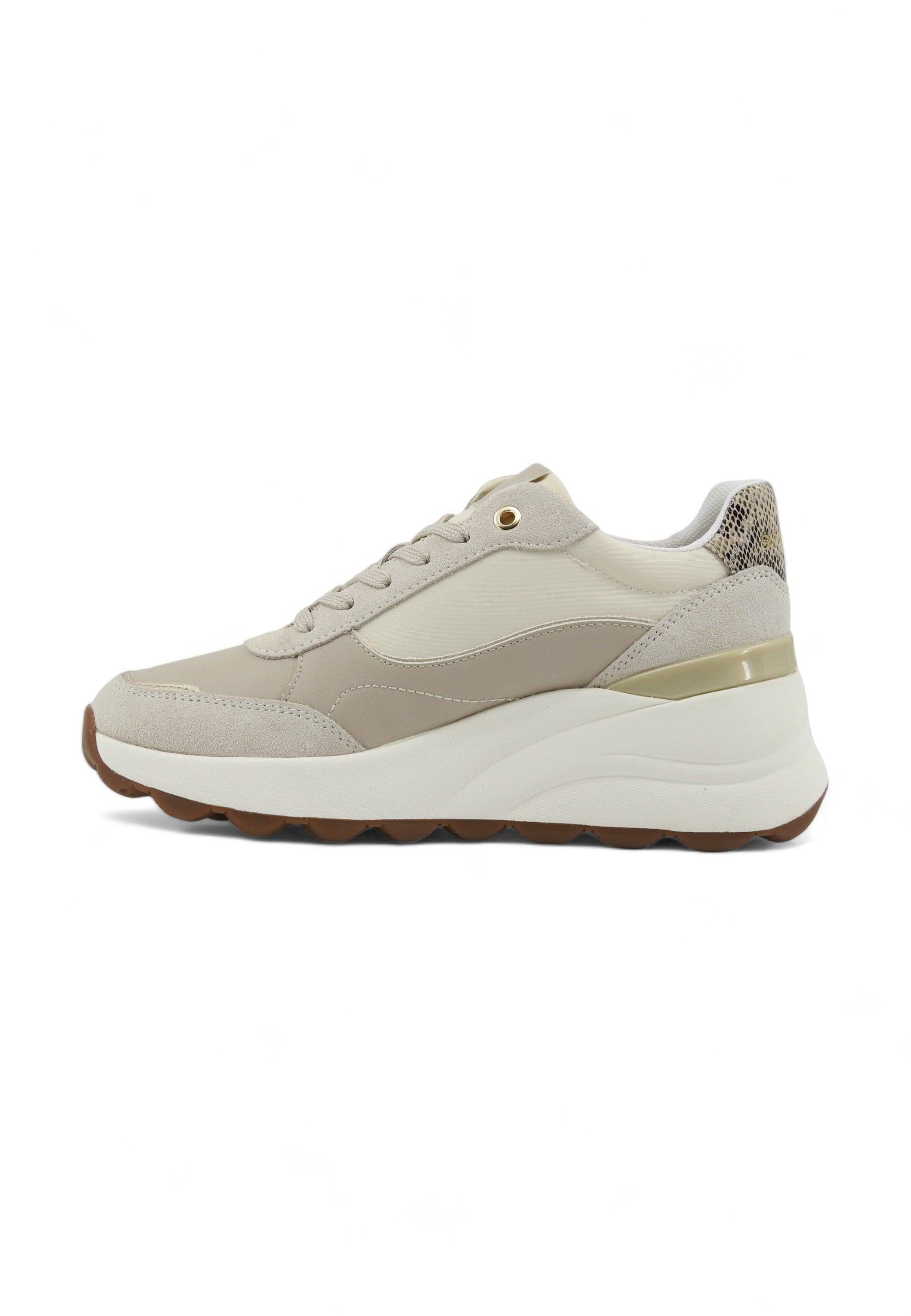 GEOX Spherica Sneaker Donna Light Sand Beige D45WAA05422C5322 - Sandrini Calzature e Abbigliamento