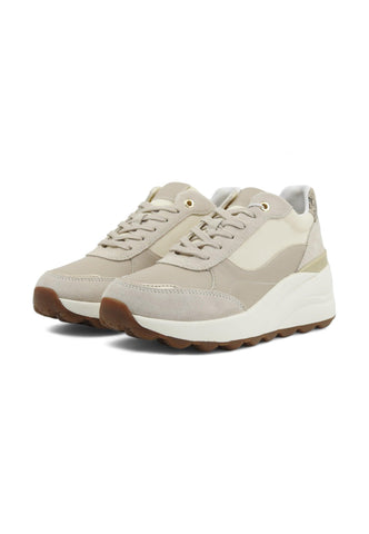 GEOX Spherica Sneaker Donna Light Sand Beige D45WAA05422C5322 - Sandrini Calzature e Abbigliamento