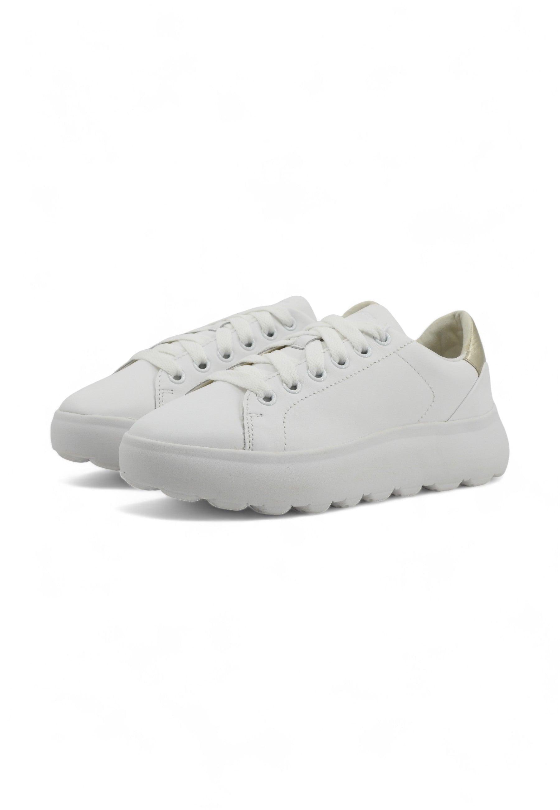 GEOX Spherica Sneaker Donna White Gold D35TCB085Y2C0232 - Sandrini Calzature e Abbigliamento