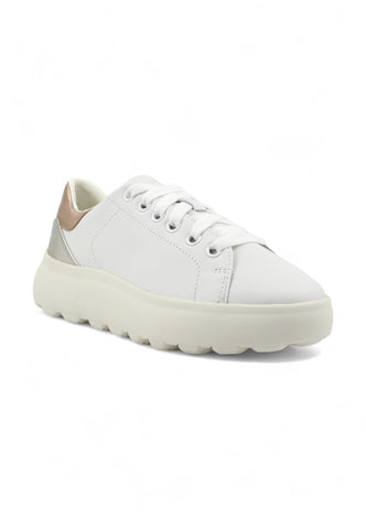 GEOX Spherica Sneaker Donna White Rose Gold D45TCC0858VC1ZH8 - Sandrini Calzature e Abbigliamento