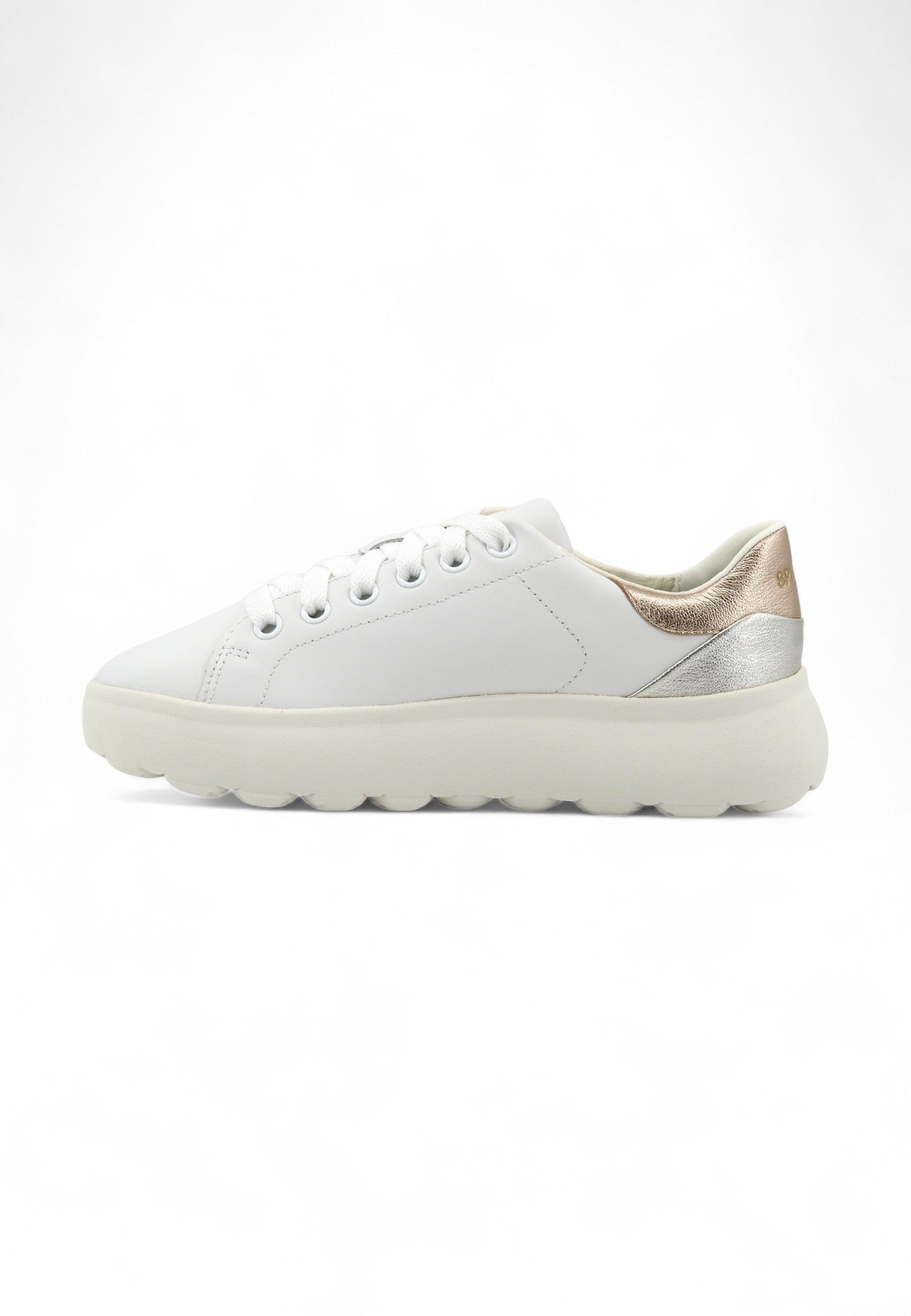 GEOX Spherica Sneaker Donna White Rose Gold D45TCC0858VC1ZH8 - Sandrini Calzature e Abbigliamento