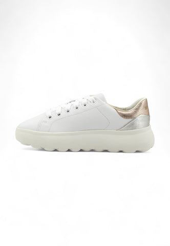 GEOX Spherica Sneaker Donna White Rose Gold D45TCC0858VC1ZH8 - Sandrini Calzature e Abbigliamento