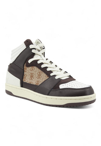 GUESS Sneaker Basket Hi Uomo Beige Brown FMJSAMFAP12 - Sandrini Calzature e Abbigliamento