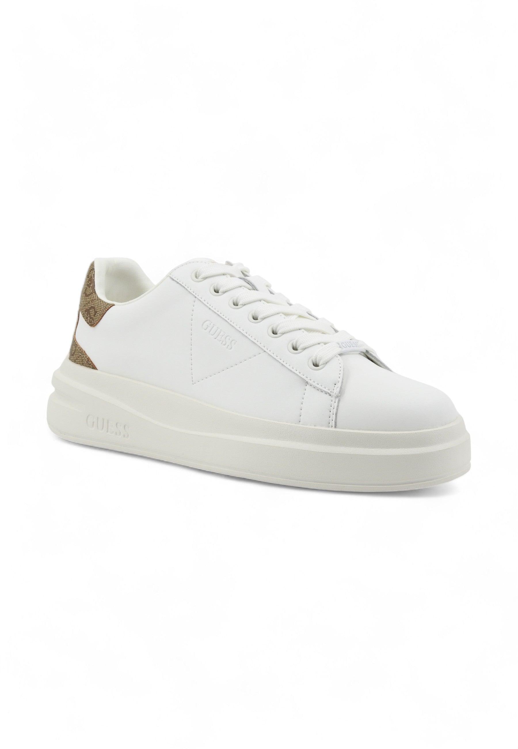 GUESS Sneaker Donna White Beige FLJELBFAL12 - Sandrini Calzature e Abbigliamento