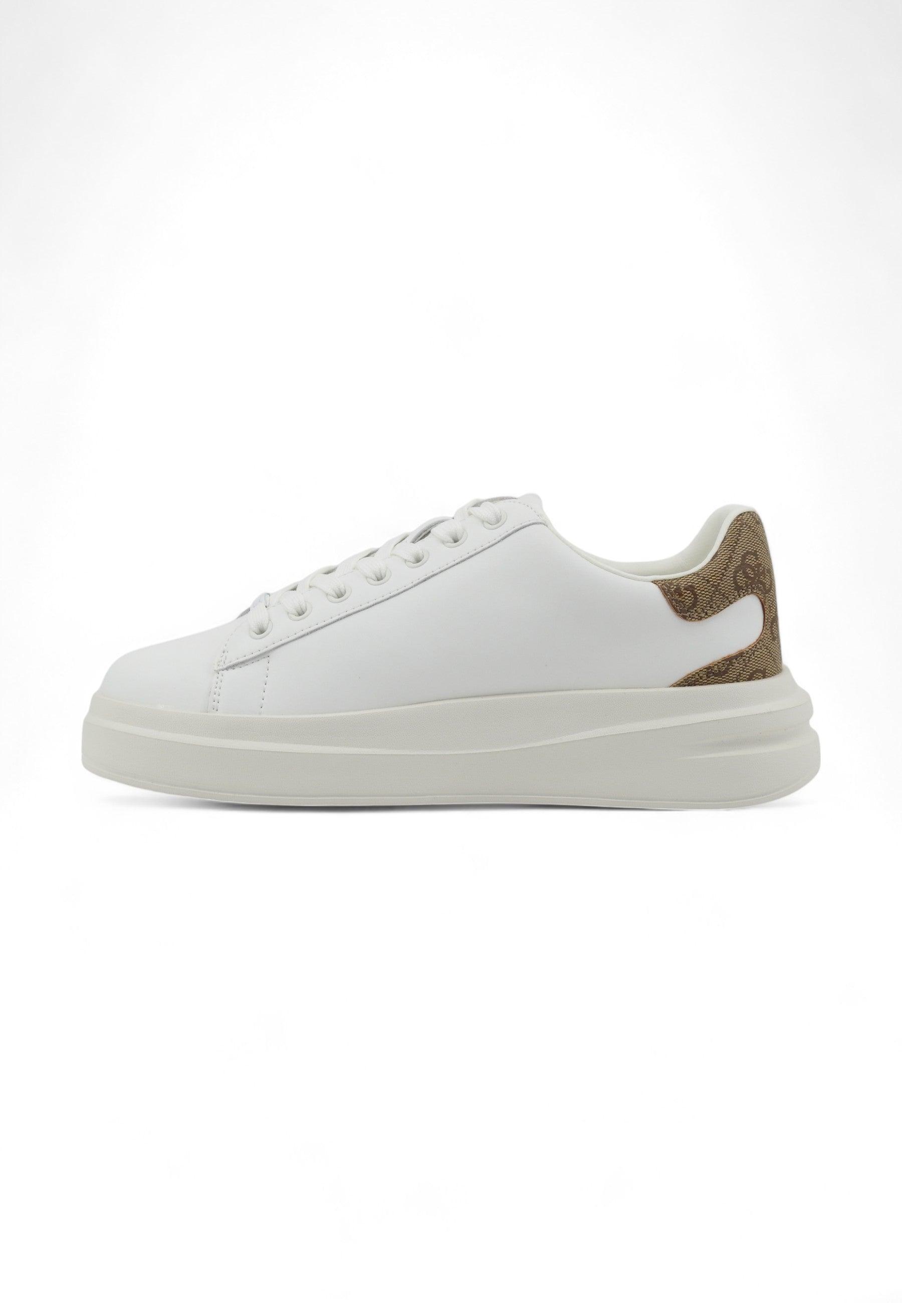 GUESS Sneaker Donna White Beige FLJELBFAL12 - Sandrini Calzature e Abbigliamento