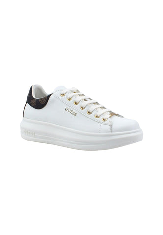 GUESS Sneaker Donna White Brown FL7RNOFAL12 - Sandrini Calzature e Abbigliamento