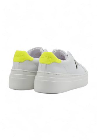 GUESS Sneaker Donna White Yellow FLGAMAELE12 - Sandrini Calzature e Abbigliamento