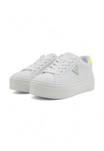 GUESS Sneaker Donna White Yellow FLGAMAELE12 - Sandrini Calzature e Abbigliamento