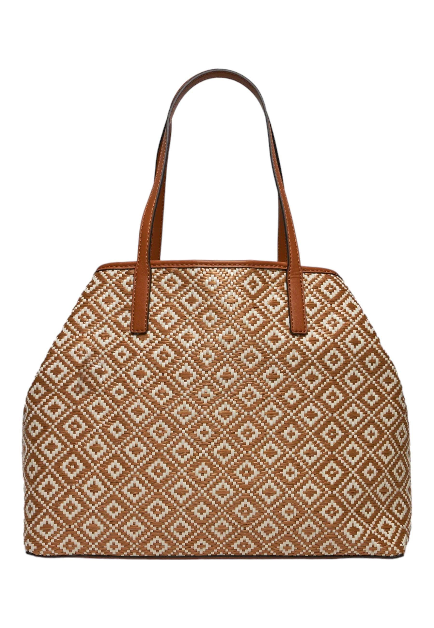 GUESS Vikky II Borsa Tote Donna Cognac Marrone WR931829 - Sandrini Calzature e Abbigliamento