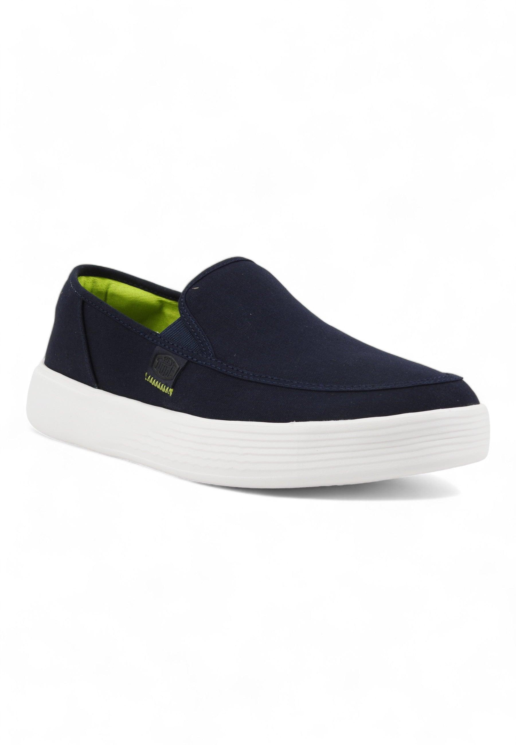 HEY DUDE Sunapee Mocassino Uomo Navy White - Sandrini Calzature e Abbigliamento