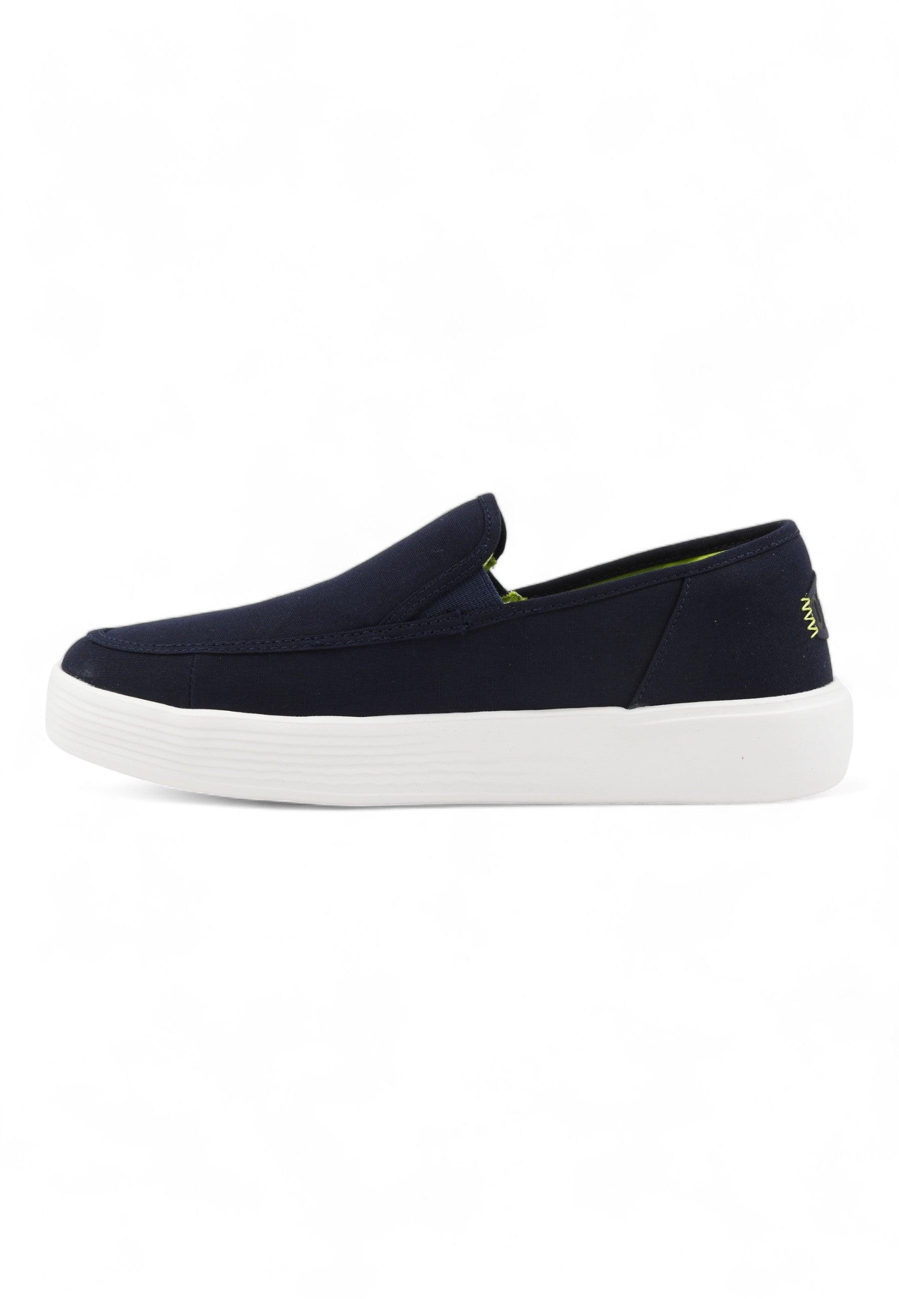 HEY DUDE Sunapee Mocassino Uomo Navy White - Sandrini Calzature e Abbigliamento