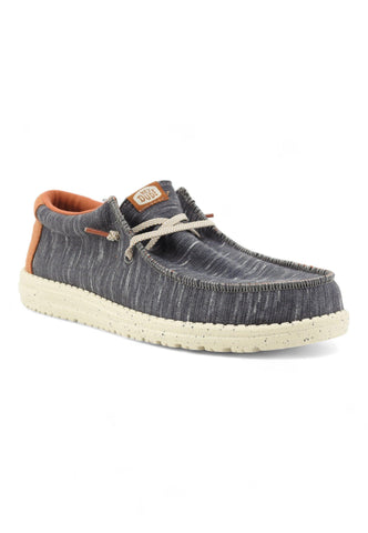 HEY DUDE Wally Jersey Sneaker Vela Uomo Charcoal 40169-025 - Sandrini Calzature e Abbigliamento