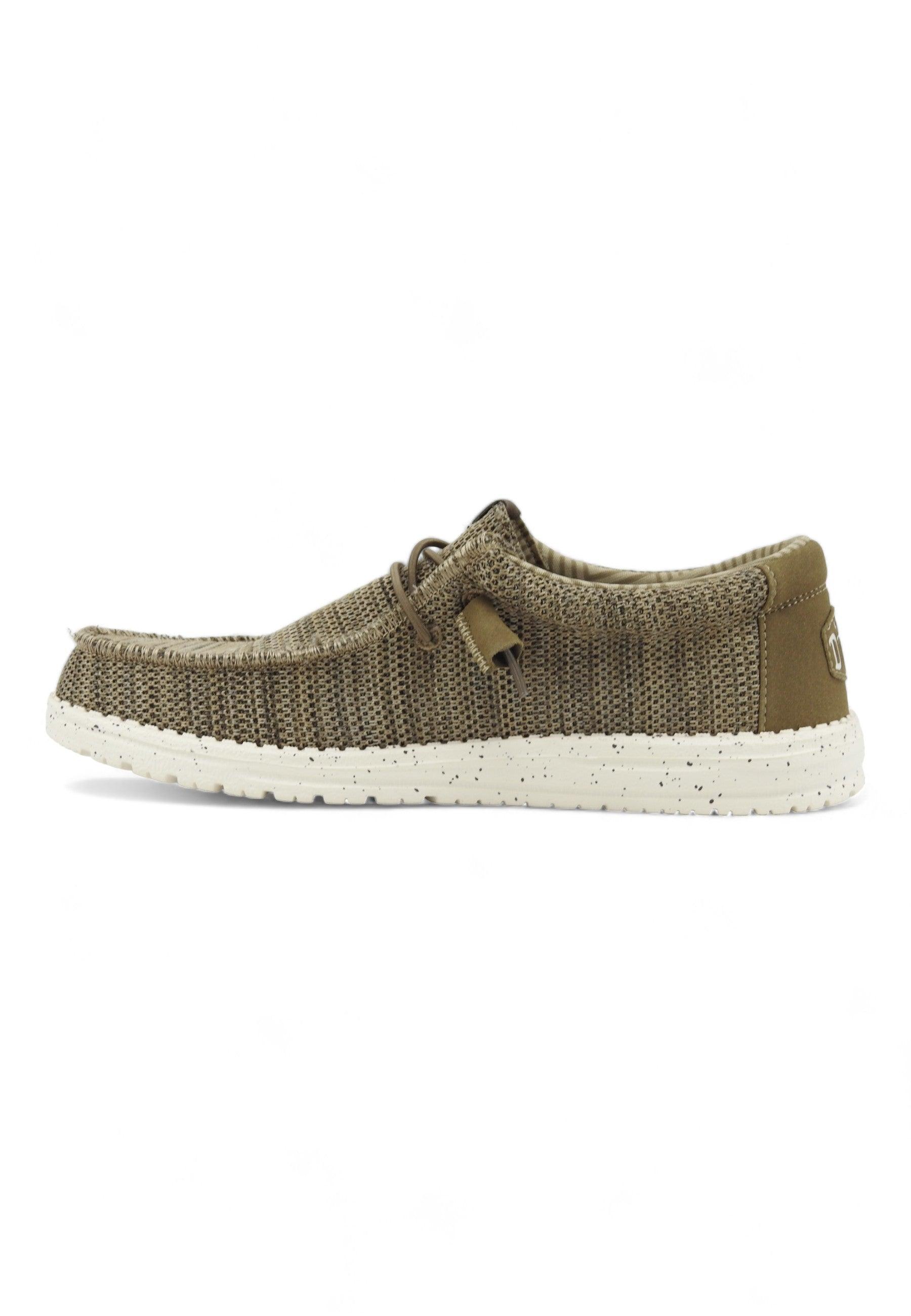 HEY DUDE Wally Sox Sneaker Vela Uomo Brown 40019-255 - Sandrini Calzature e Abbigliamento