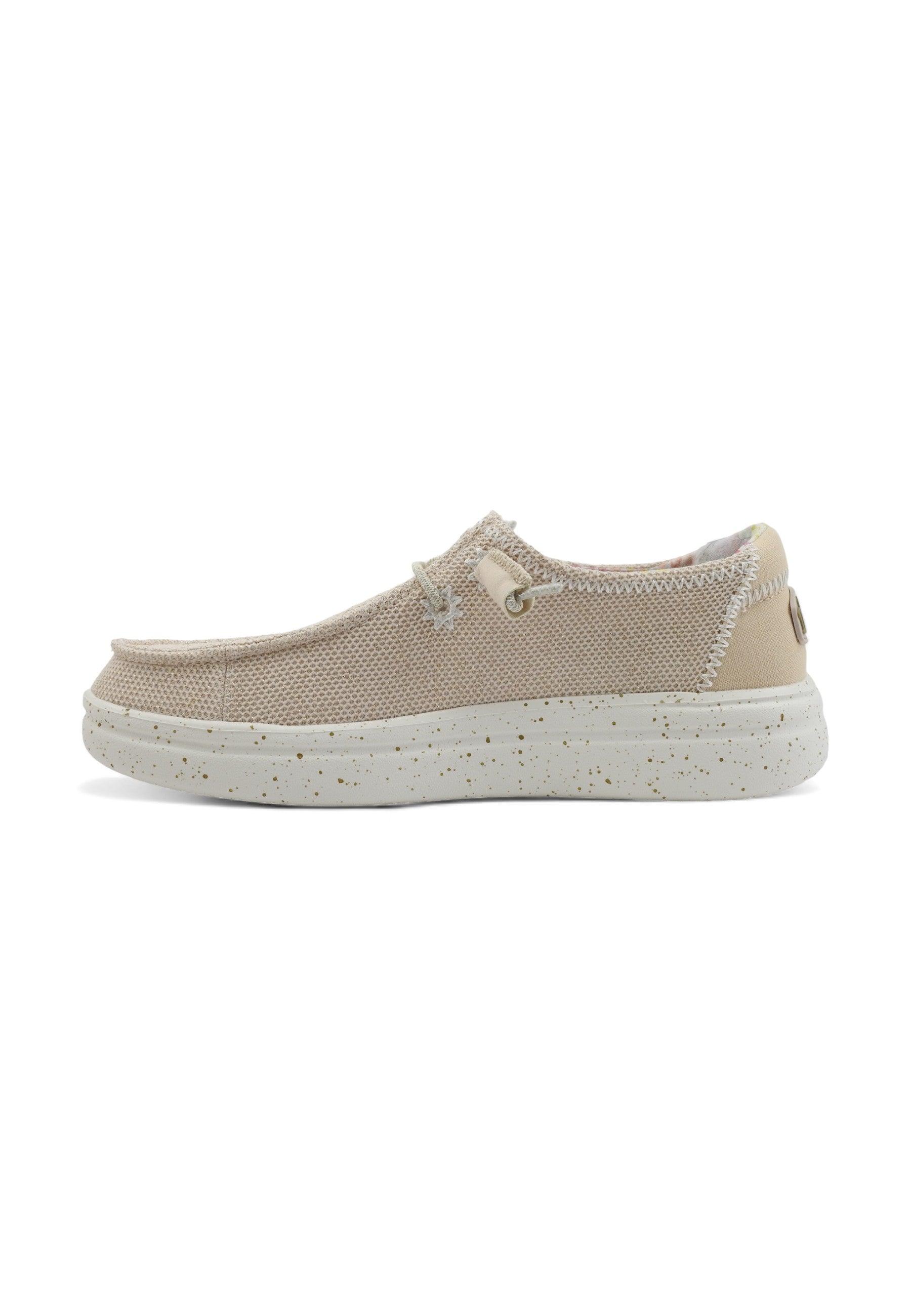 HEY DUDE Wendy Rise Sneaker Vela Donna Dove Beige 40076-1KV - Sandrini Calzature e Abbigliamento