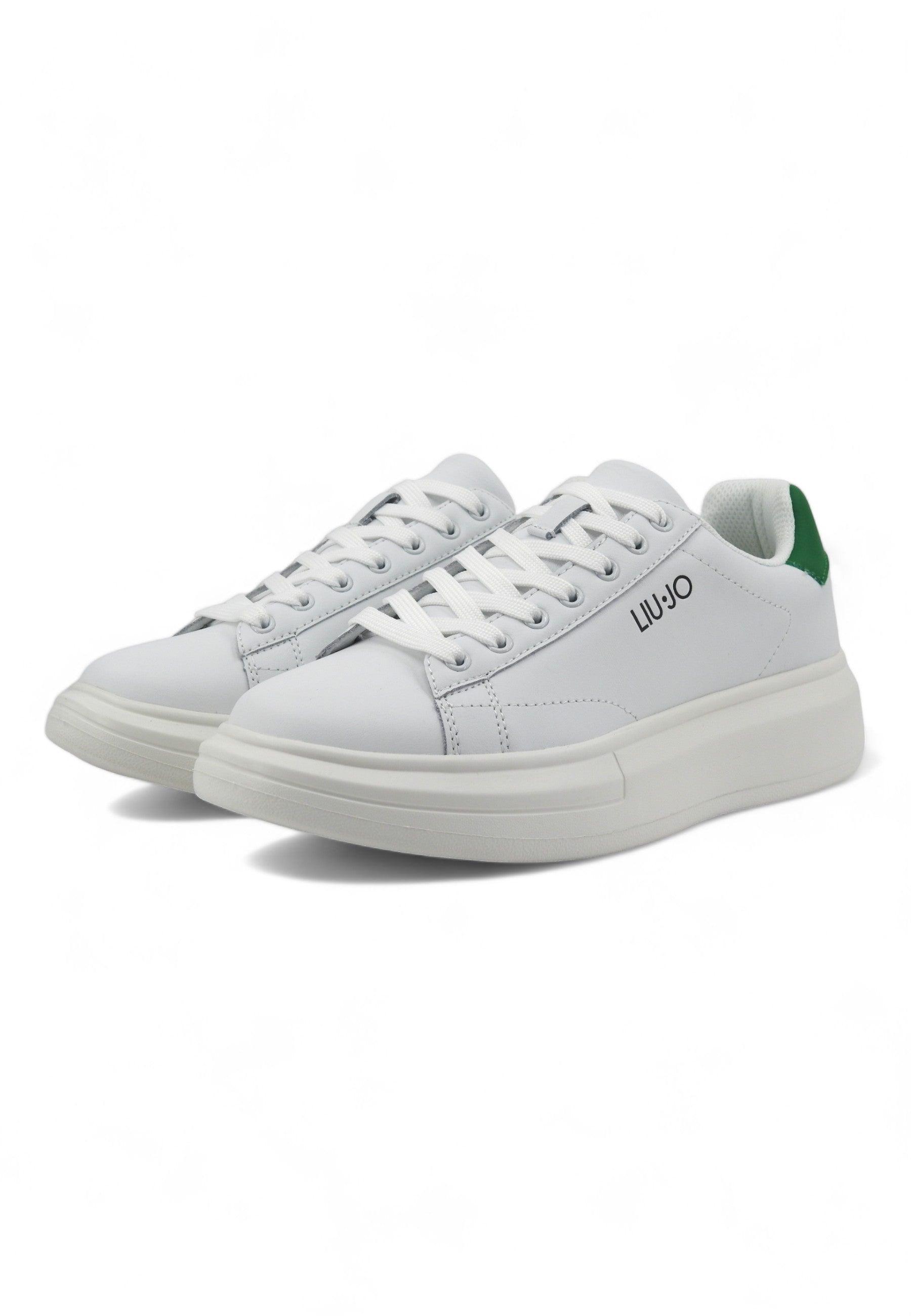 LIU JO Big 01 Sneaker Uomo White Green 7B4027-PX474 - Sandrini Calzature e Abbigliamento