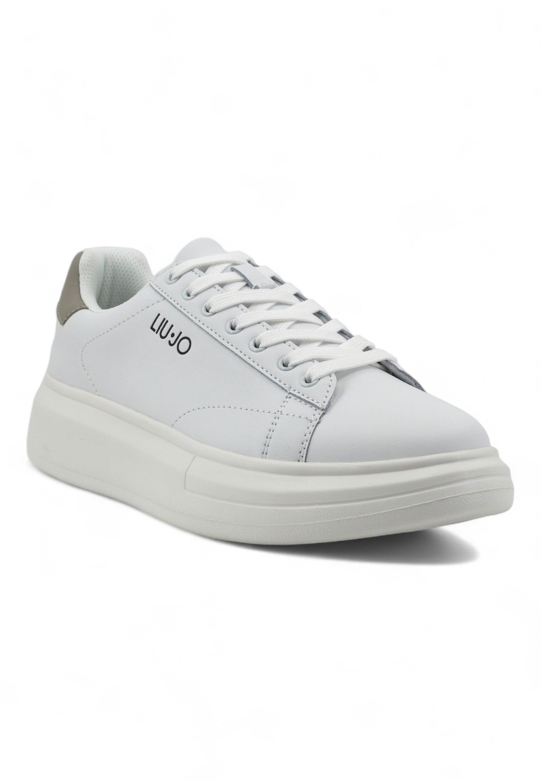 LIU JO Big 01 Sneaker Uomo White Taupe 7B4027-PX474 - Sandrini Calzature e Abbigliamento